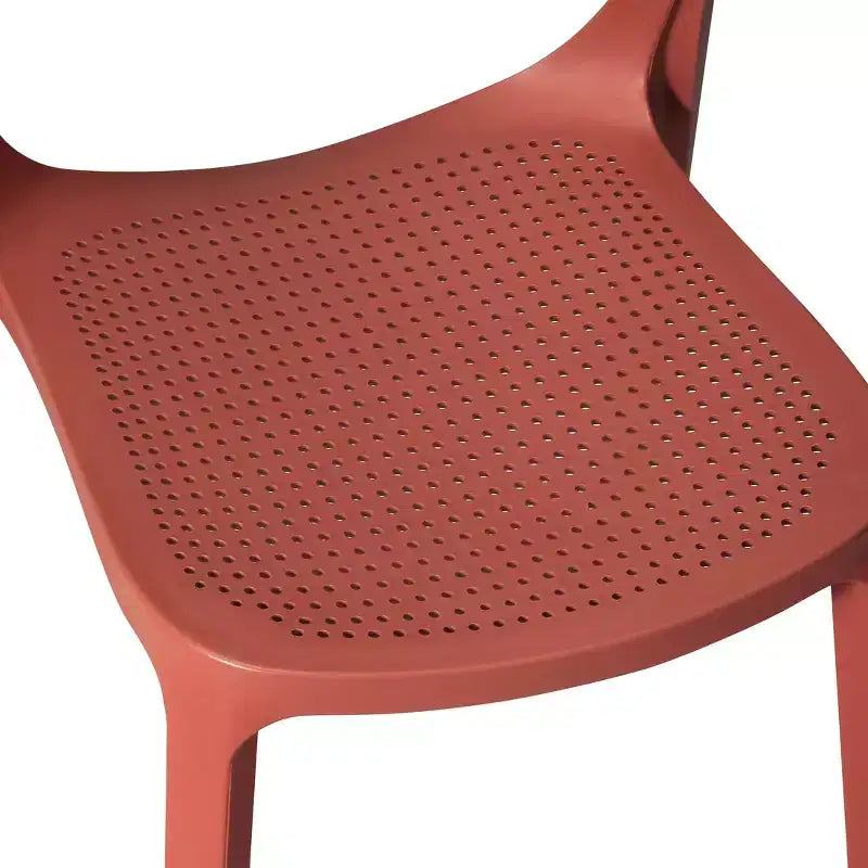 WestinTrends Playa Sedia da pranzo laterale moderna impilabile in resina plastica (set da 2)