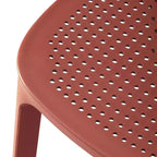 WestinTrends Playa Sedia da pranzo laterale moderna impilabile in resina plastica (set da 2)