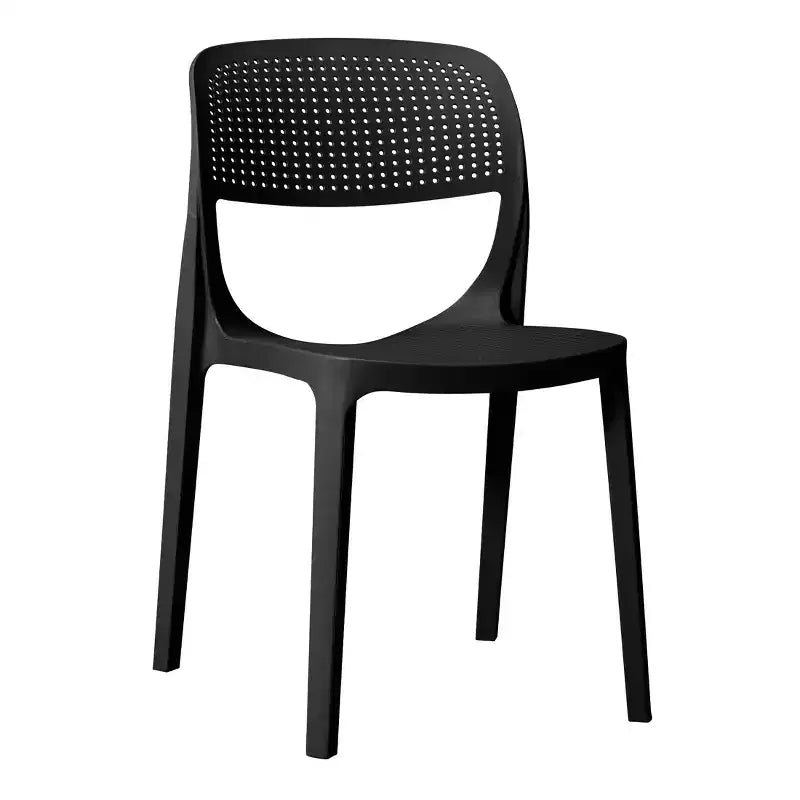 WestinTrends Playa Sedia da pranzo laterale moderna impilabile in resina plastica (set da 2)