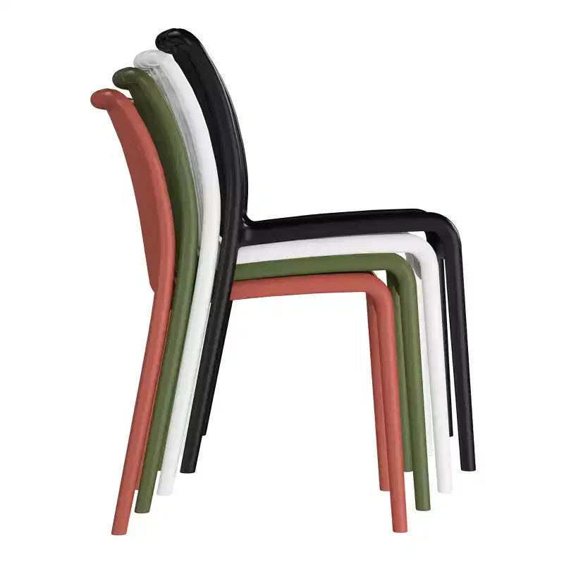 WestinTrends Playa Set Mobili da Balcone Bistro da Esterno a 3 Pezzi con Sedie Impilabili