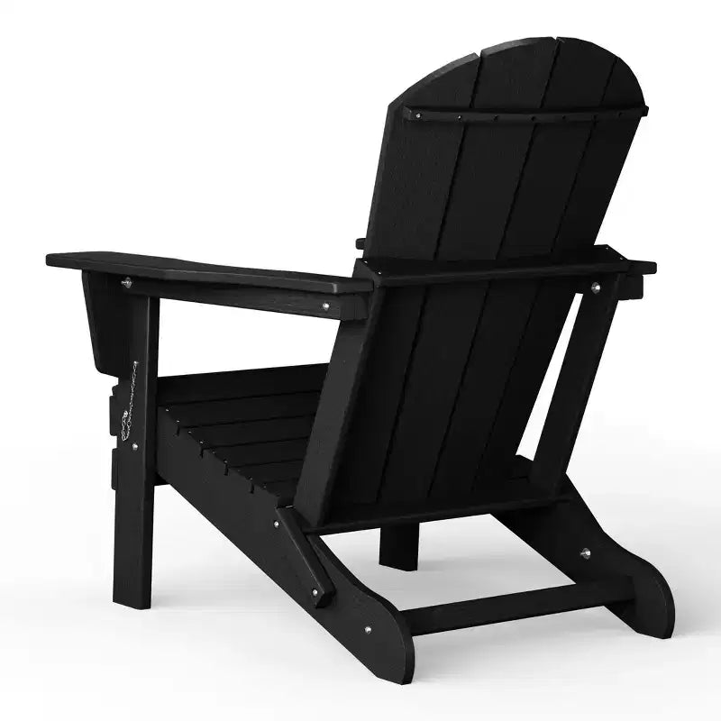 WestinTrends Nantucket Outdoor Patio HDPE Resin Adirondack Chair With Cup Holder and Phone Holder