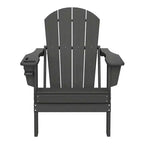 WestinTrends Nantucket Outdoor Patio HDPE Resin Adirondack Chair With Cup Holder and Phone Holder