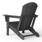 WestinTrends Nantucket Outdoor Patio HDPE Resin Adirondack Chair With Cup Holder and Phone Holder