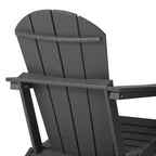 WestinTrends Nantucket Outdoor Patio HDPE Resin Adirondack Chair With Cup Holder and Phone Holder