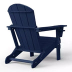 WestinTrends Nantucket Outdoor Patio HDPE Resin Adirondack Chair With Cup Holder and Phone Holder