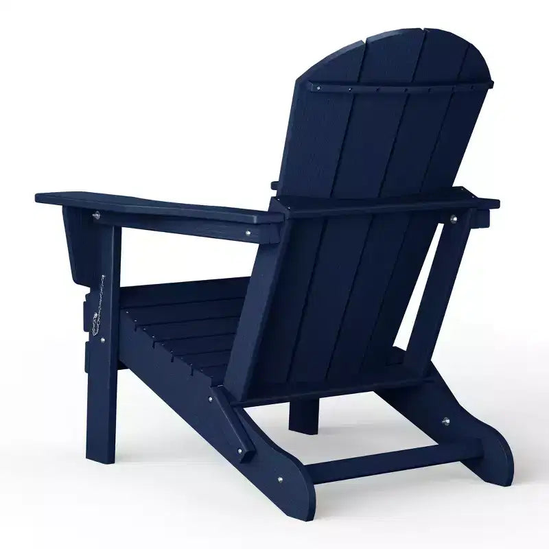WestinTrends Nantucket Outdoor Patio HDPE Resin Adirondack Chair With Cup Holder and Phone Holder
