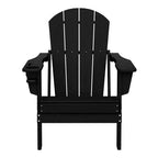 WestinTrends Nantucket Outdoor Patio HDPE Resin Adirondack Chair With Cup Holder and Phone Holder