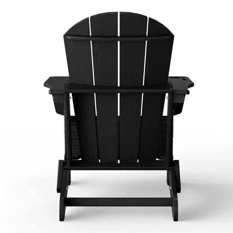 WestinTrends Nantucket Outdoor Patio HDPE Resin Adirondack Chair With Cup Holder and Phone Holder