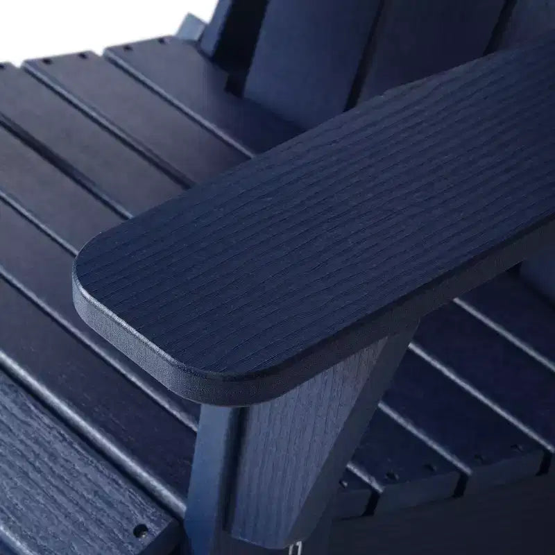 WestinTrends Nantucket Outdoor Patio HDPE Resin Folding Adirondack Chairs With Cup Holder and Phone Holder (Set of Four)