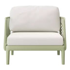 WestinTrends Playa Modern Outdoor Polypropylene Resin Deep Seating Patio Club Chair (Set of 2), Green