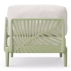 WestinTrends Playa Modern Outdoor Polypropylene Resin Right Arm Facing Deep Seating Sectional Chair, Green