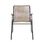 Christopher Knight Home Brook Modern Outdoor Iron and Rope Weave Club Chairs (Set of 2)