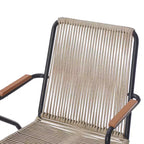 Christopher Knight Home Brook Modern Outdoor Iron and Rope Weave Club Chairs (Set of 2)
