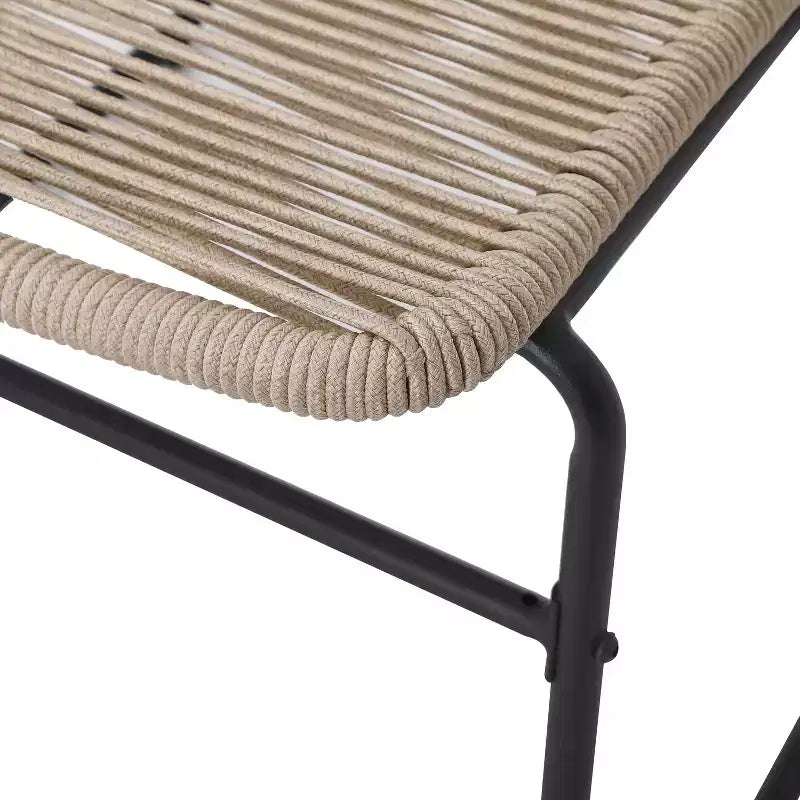 Christopher Knight Home Brook Modern Outdoor Iron and Rope Weave Club Chairs (Set of 2)