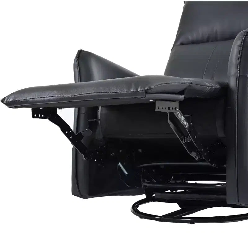 Okak Power Rocking Recliner Chair with Side Pocket 270 Swivel Electric Accent Chair Small Sofa for Living Room Bedroom Home Theater