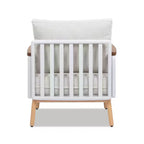 Jennifer Taylor Home Calarono 29 Teak & Aluminum Patio Accent Arm Chair, Sand Dune Chenille