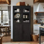 Mobiletto decorativo moderno e minimalista in legno con 6 ripiani