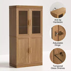 Mobiletto decorativo moderno e minimalista in legno con 6 ripiani