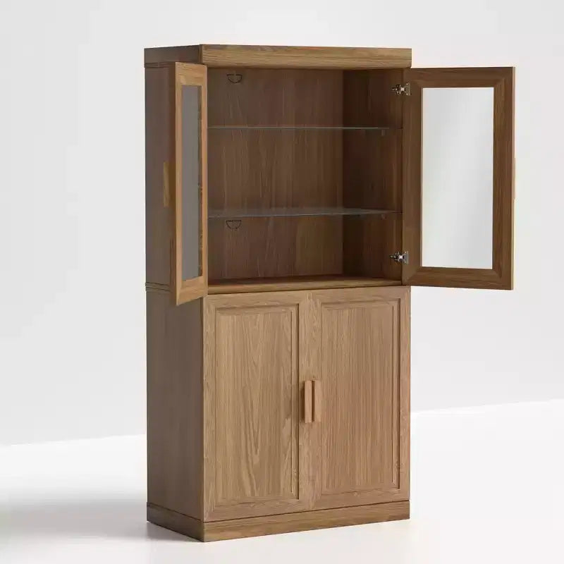Mobiletto decorativo moderno e minimalista in legno con 6 ripiani