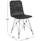 Sedia da pranzo Minerva in tessuto (set di 2) - DCH6508 - Safavieh