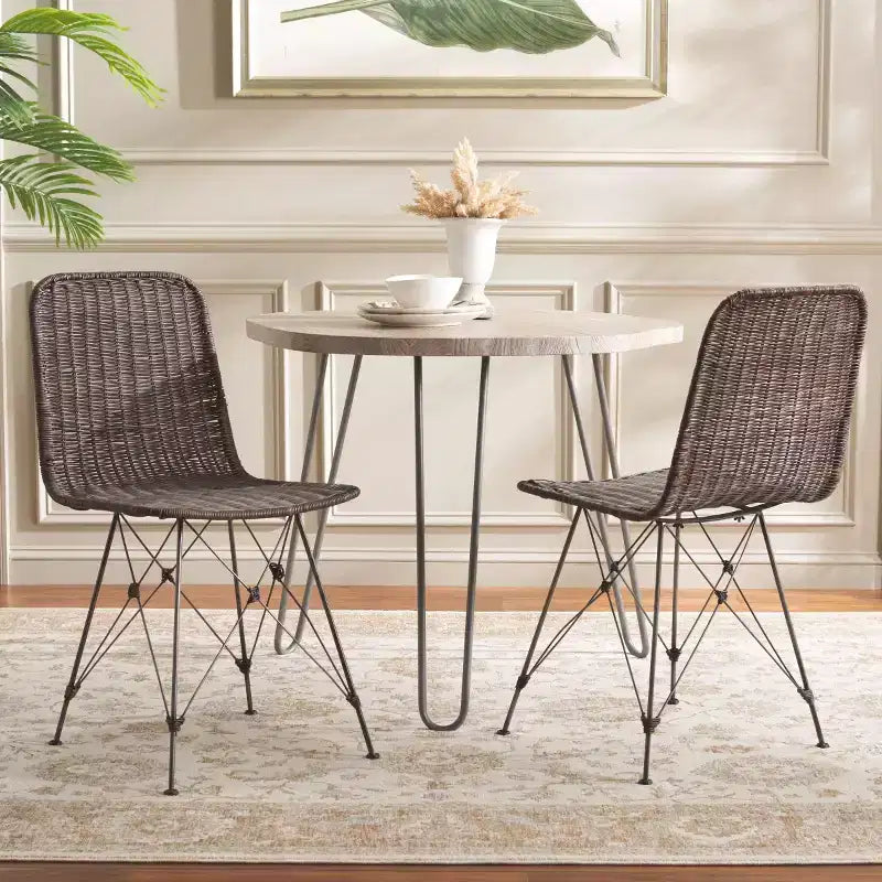 Sedia da pranzo Minerva in tessuto (set di 2) - DCH6508 - Safavieh
