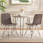 Sedia da pranzo Minerva in tessuto (set di 2) - DCH6508 - Safavieh