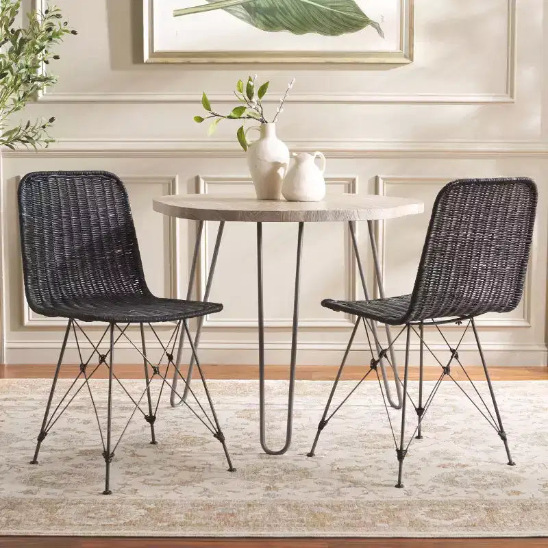 Sedia da pranzo Minerva in tessuto (set di 2) - DCH6508 - Safavieh