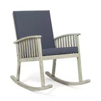Christopher Knight Home Casa poltrona a dondolo da esterno in legno di acacia con cuscino