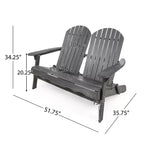 Christopher Knight Home Malibu Panchina Pieghevole da Esterno Adirondack in Legno di Acacia