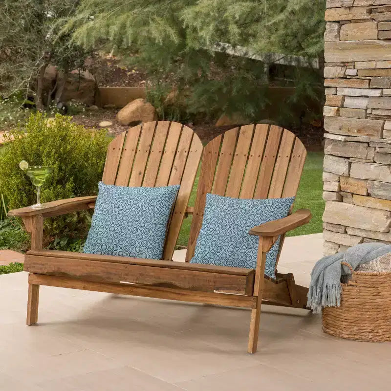 Christopher Knight Home Malibu Panchina Pieghevole da Esterno Adirondack in Legno di Acacia