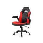 Bestier Sedia da gaming, sedia girevole da computer in pelle PU con supporto lombare, schienale regolabile e braccioli ribaltabili per sedia da scrivania per ufficio domestico