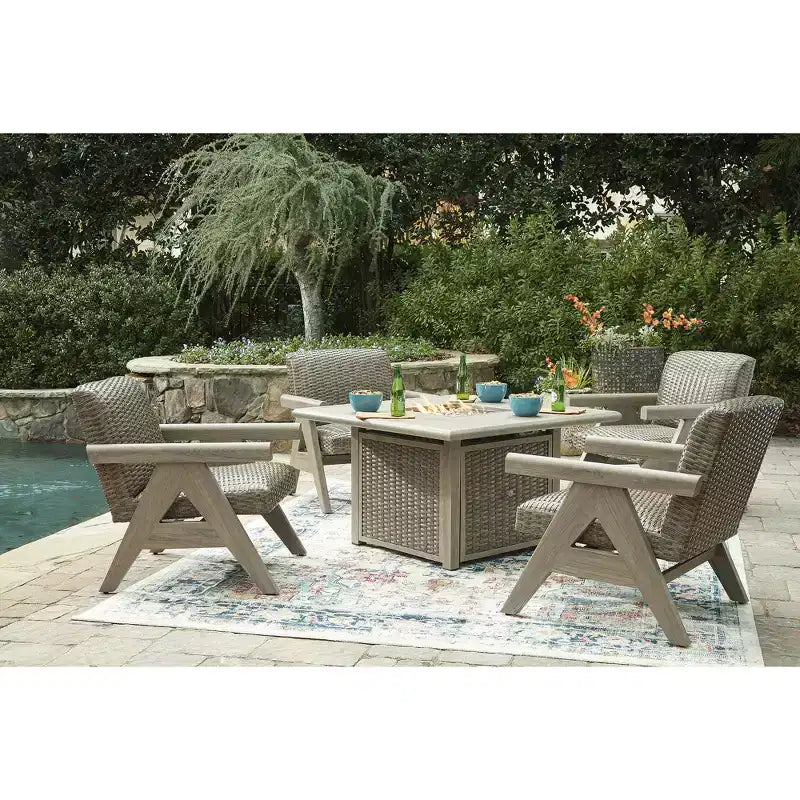 Signature Design by Ashley Haven Retreat, sedia a dondolo reclinabile con telaio antiruggine e cuscino in schiuma, beige