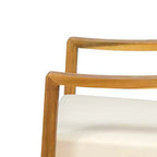 Poltrona da esterno Christopher Knight Home Samwell in legno di acacia con cuscino