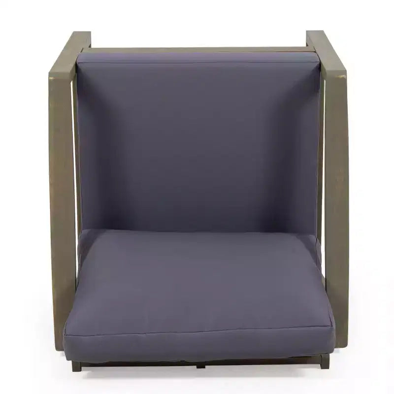 Poltrona da esterno Christopher Knight Home Samwell in legno di acacia con cuscino