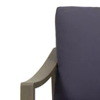 Poltrona da esterno Christopher Knight Home Samwell in legno di acacia con cuscino