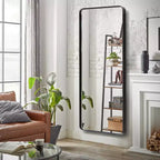 67x28 Classic Arch-Top Full-Body Mirror, White Wood Framed Weather Full-Length Vanity Mirror for Bathroom, Bedroom Entryway, Living/Dressing Room