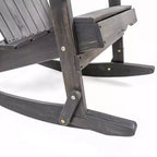 Christopher Knight Home Hermes Outdoor Acacia Wood 5 Piece Adirondack Rocking Chair and Fire Pit Set