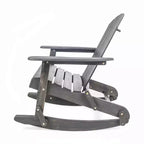 Christopher Knight Home Hermes Outdoor Acacia Wood 5 Piece Adirondack Rocking Chair and Fire Pit Set