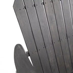 Christopher Knight Home Hermes Outdoor Acacia Wood 5 Piece Adirondack Rocking Chair and Fire Pit Set