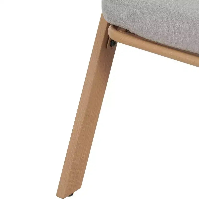 Christopher Knight Home Kaia Patio Modern Metal & Rattan Upholstered Accent Chairs with Faux Wood Finish (Set of 2)