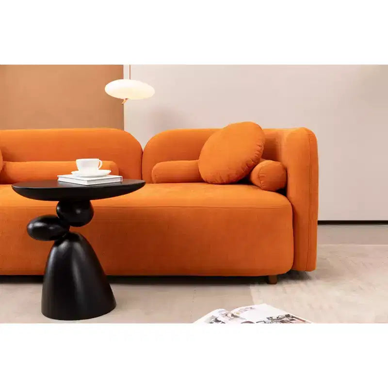 MAYEERTY Tavolino Moderno, Tavolino d'Appoggio in Fibra di Vetro con Decorazione, per Soggiorno, Camera da Letto, Camera degli Ospiti