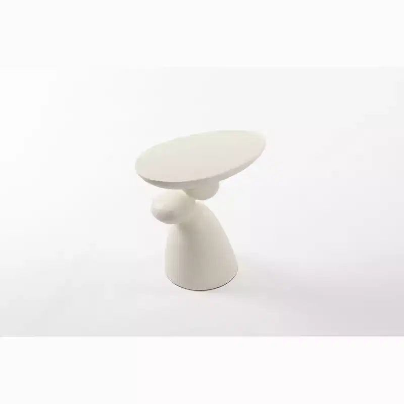 MAYEERTY Tavolino Moderno, Tavolino d'Appoggio in Fibra di Vetro con Decorazione, per Soggiorno, Camera da Letto, Camera degli Ospiti