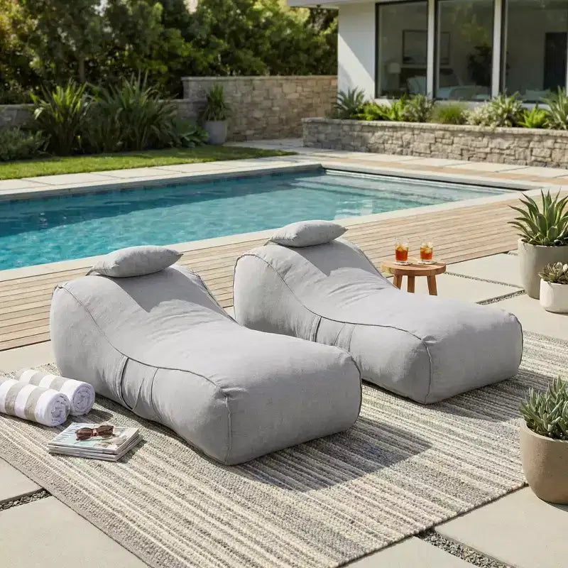 Christopher Knight Home Maeve, Sedia a Sacco da Esterno Moderna e Versatile con Cuscino (Set da 2)