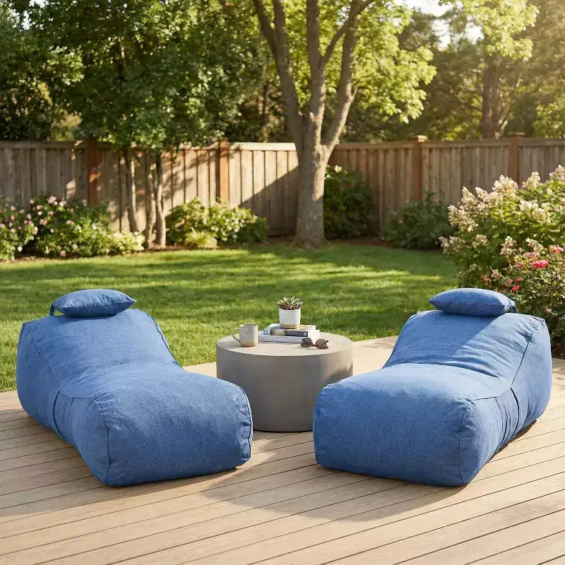Christopher Knight Home Maeve, Sedia a Sacco da Esterno Moderna e Versatile con Cuscino (Set da 2)