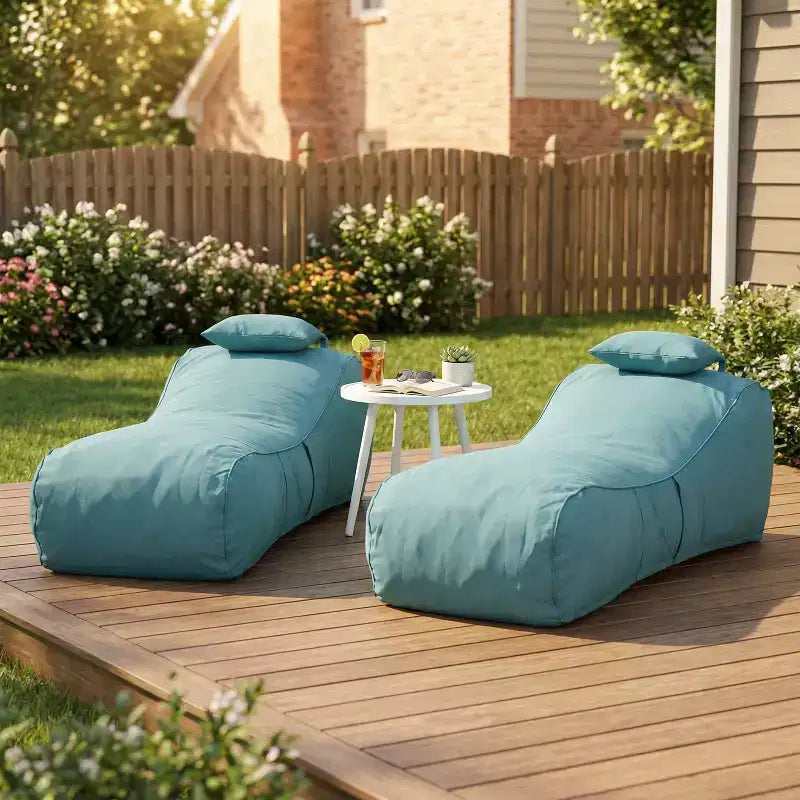 Christopher Knight Home Maeve, Sedia a Sacco da Esterno Moderna e Versatile con Cuscino (Set da 2)