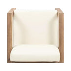 Christopher Knight Home Genser Outdoor Acacia Wood Club Chair with Water-Resistant Cushions