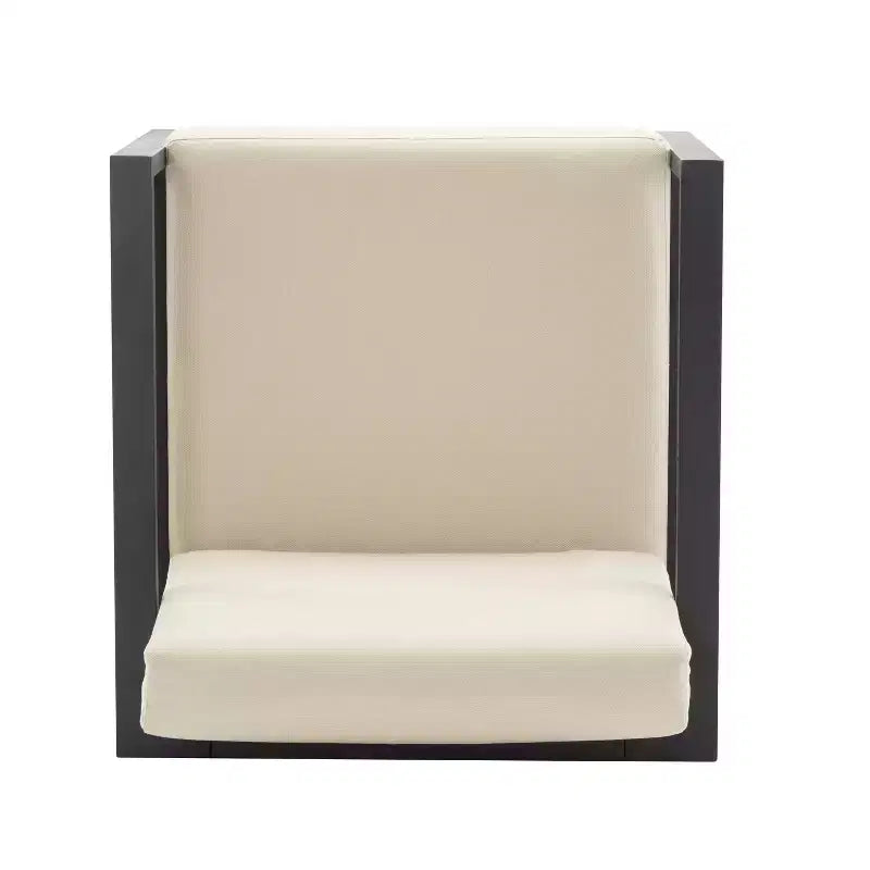 Christopher Knight Home Adair Modern Outdoor Aluminum Upholstered Club Chair, Beige