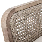 Christopher Knight Home Terry Patio Rustico Sedia Club in Legno di Acacia con Cuscini Idrorepellenti
