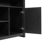 Flash Furniture Malaki Mid-Century Modern Buffet Sideboard with 2 Soft Close Doors and Adjustable Center Shelf, TV Stand for up to 65 TV's