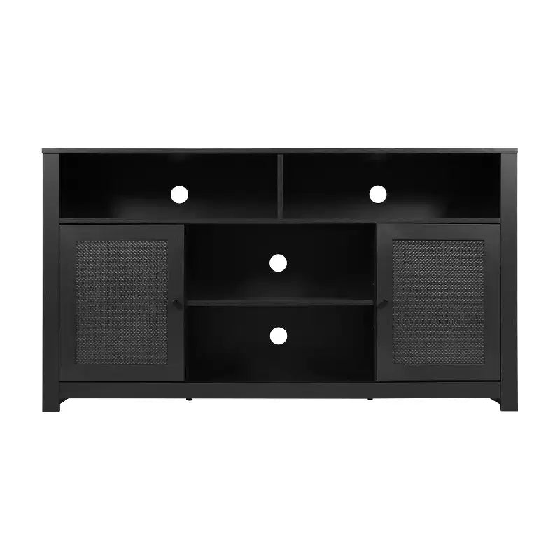 Flash Furniture Malaki Mid-Century Modern Buffet Sideboard with 2 Soft Close Doors and Adjustable Center Shelf, TV Stand for up to 65 TV's